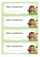 Vorschau - Anderer Materialtyp - Lesezeichen - Igelklasse - GRATIS - Seite 3