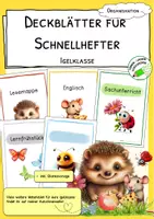Vorschau - Anderer Materialtyp - Deckblätter in A4 für die Igelklasse - Deckblatt