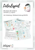 Vorschau - Spiele - Leiterlispiel Französisch Dis Donc 6 - Unité 4 (plus) - Deckblatt
