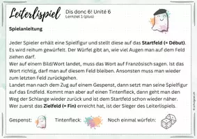 Vorschau - Spiele - Leiterlispiel Französisch Dis Donc 6 - Unité 6 (plus) - Seite 3