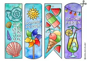 Vorschau - Spiele - Ferien-Geschenk Lesezeichen "Schöne Ferien" Lesen Sommer - Seite 2