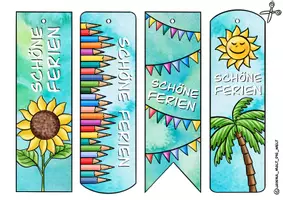 Vorschau - Spiele - Ferien-Geschenk Lesezeichen "Schöne Ferien" Lesen Sommer - Seite 3