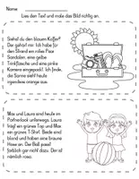 Vorschau - Arbeitsblätter - Sommerferien - Seite 1