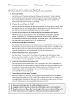 Vorschau - Arbeitsblätter - AB mit Fragen zum Thema "NASA" + Lösungsblatt + Infografik - Seite 2