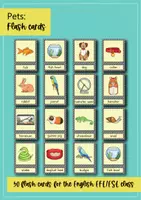 Vorschau - Bildkarten - Pets: Flash Cards / Bild- und Wortkarten (Englisch) - Seite 1