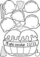 Vorschau - Arbeitsblätter - Eisbecher: Mi año escolar / Schuljahr - Spanischunterricht - Seite 2