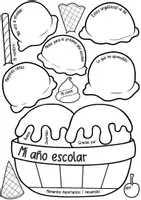 Vorschau - Arbeitsblätter - Eisbecher: Mi año escolar / Schuljahr - Spanischunterricht - Seite 3