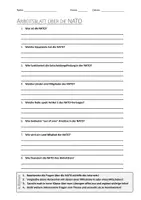 Vorschau - Arbeitsblätter - Lernposter + AB mit Fragen zum Thema "NATO" + Lösungsblatt + Mindmap + Infografik - Seite 1