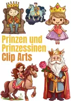 Vorschau - selbst erstellte Cliparts/Grafiken - PRINZEN UND PRINZESSINNEN - CLIP ARTS - Deckblatt