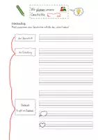 Vorschau - Arbeitsblätter - Unterrichtsreihe zum freien Geschichtenerzählen am roten Faden - Seite 2