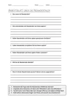 Vorschau - Arbeitsblätter - AB mit Fragen zum Thema "Neandertaler" + Lösungsblatt + Infografik - Deckblatt