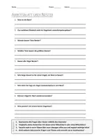 Vorschau - Arbeitsblätter - AB mit Fragen zum Thema "Nester" + Lösungsblatt - Deckblatt