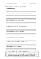Vorschau - Arbeitsblätter - Lernplakat + AB mit Fragen zum Thema "Netzhaut" + Lösungsblatt + Infografik - Seite 1