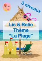 Aperçu - Feuilles d'exercices - Feuilles de Travail Lis et Relie thème La Plage - Page de couverture