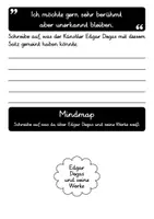 Vorschau - Arbeitsblätter - Edgar Degas Sparpaket - Steckbrief, Lückentext & Zitat - Seite 3