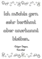 Vorschau - Arbeitsblätter - Edgar Degas Sparpaket - Steckbrief, Lückentext & Zitat - Seite 2