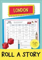 Vista previa - Hojas de trabajo - London Roll a Story: ejercicio de escritura creativa; diferenciado (inglés) - Portada