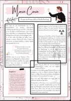 Vorschau - Arbeitsblätter - Marie Curie - Pionierin der Wissenschaft & erste Frau mit zwei Nobelpreisen - Deckblatt
