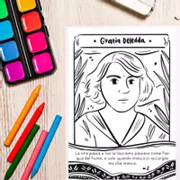 anteprima - Materiale per pittura e bricolage - Geni Nobel dell'Italia: Coloriamo le Storie di Grazia Deledda e Rita Levi-Montalcini - Pagina 1
