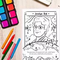 anteprima - Materiale per pittura e bricolage - Stelle e Scoperte Celesti: Set di Pagine da Colorare su Jocelyn Bell e Maria Mitchell - Pagina di copertina
