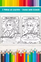 anteprima - Materiale per pittura e bricolage - Stelle e Scoperte Celesti: Set di Pagine da Colorare su Jocelyn Bell e Maria Mitchell - Pagina 1