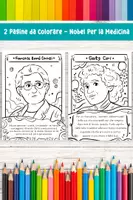 anteprima - Materiale per pittura e bricolage - Coloring Page Donne Premi Nobel: Gerti Cori e Francoise Barré Sinoussi - Pagina di copertina