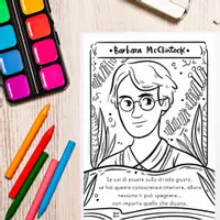 anteprima - Materiale per pittura e bricolage - Scopri le Meraviglie della Scienza: Set di Pagine da Colorare su Rita Levi-Montalcini, Tu Youyou e Barbara McClintock - Pagina 3