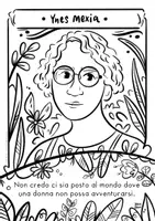anteprima - Materiale per pittura e bricolage - Set di Pagine da Colorare su Caroline Herschel e Ynes Mexia - Pagina 3