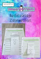 Vorschau - Arbeitsblätter - Bastelvorlage Zahnwechsel - Deckblatt