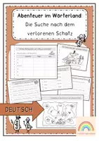 Vorschau - Arbeitsblätter - Sommerheft - Deutsch (3. Klasse) - Abenteuer im Wörterland - Deckblatt