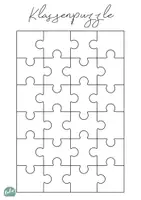 Vorschau - Mal- und Bastelvorlagen - Klassenpuzzle 24 Teile zum selber Gestalten - Seite 2