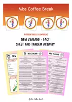 Vorschau - Arbeitsblätter - New Zealand - Tandem Activity and Fact Sheet - Deckblatt