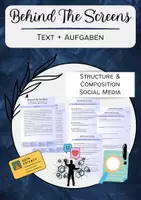 Vorschau - Arbeitsblätter - Behind The Screens: Understanding & improving text structure - Deckblatt