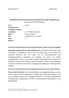 Vorschau - Stundenentwürfe - 15 Punkte Unterrichtsentwurf Deutsch Vorgangsbeschreibung Prüfung - Seite 1