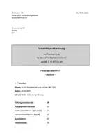 Vorschau - Stundenentwürfe - Prüfungsentwurf Märchen 3.Klasse Grundschule Deutsch - Deckblatt