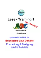 Vorschau - Unterrichtsreihen - Lese - Training 1 : Diagnose , Training & Urkunde - Deckblatt