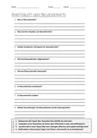 Vorschau - Arbeitsblätter - Lernposter + AB mit Fragen zum Thema "Neurodermitis" + Lösungsblatt + Mindmap + Infografik - Seite 1