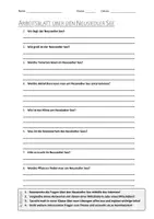 Vorschau - Arbeitsblätter - AB mit Fragen zum Thema "Neusiedler See" + Lösungsblatt - Deckblatt