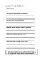 Vorschau - Arbeitsblätter - AB mit Fragen zum Thema "Neuzeit" + Lösungsblatt + Infografik - Deckblatt
