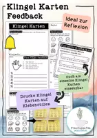 Vorschau - Arbeitsblätter - Feedback / Reflexion des Unterrichts (fachübergreifend) Klingel Karten FrauCuppaTea - Deckblatt