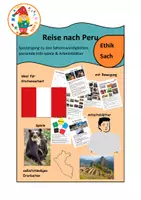 Vorschau - Unterrichtsreihen - Peru entdecken _ Spiele, Stationen, Texte, Arbeitsblätter - Deckblatt