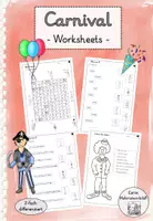 Vorschau - Arbeitsblätter - Carnival & Costume Party - Differenzierte Arbeitsblätter - Deckblatt
