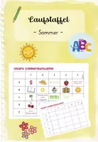 Vorschau - Arbeitsblätter - Laufstaffel : Sommer (Kl. 1 - 4) - Deckblatt