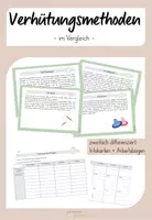 Vorschau - Arbeitsblätter - Verhütungsmethoden (Infokarten und Arbeitsbogen) - Deckblatt