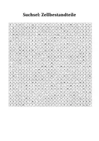 Vorschau - Spiele - Suchsel/Suchrätsel Zellbestandteile inkl. Lösung - Deckblatt