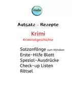 Vorschau - Arbeitsblätter - Aufsatz-Rezepte: Fabel schreiben leicht gemacht - Deckblatt