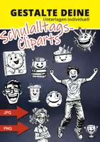 Vorschau - selbst erstellte Cliparts/Grafiken - Cliparts Schulalltag – Illustrationen für Unterricht & Planer (kommerzielle Nutzung) - Deckblatt