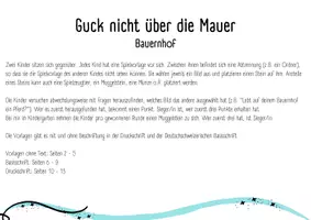 Vorschau - Spiele - Guck nicht über die Mauer: Bauernhof (Wortschatz) - Seite 1