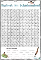 Vista previa - Hojas de trabajo - Puzzle de búsqueda / juego de búsqueda "Auf dem Spielplatz" Alemán - página 1