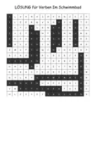Vista previa - Hojas de trabajo - Buscar puzzle "Verben: Im Schwimmbad" Deutsch / Alemán - página 3
